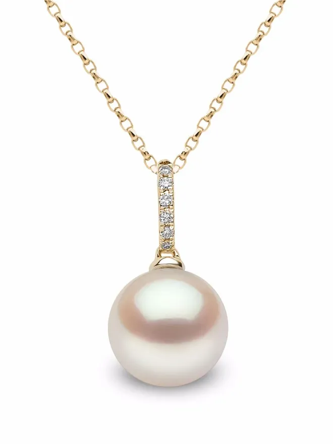 Yoko London Yoko London 18kt イエローゴールド 淡水パールとダイヤモンド ネックレスの商品画像