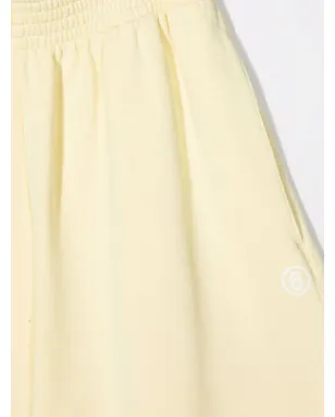 MM6 Maison Margiela Kids TEEN ハイウエスト コットンショーツ - サムネイル3