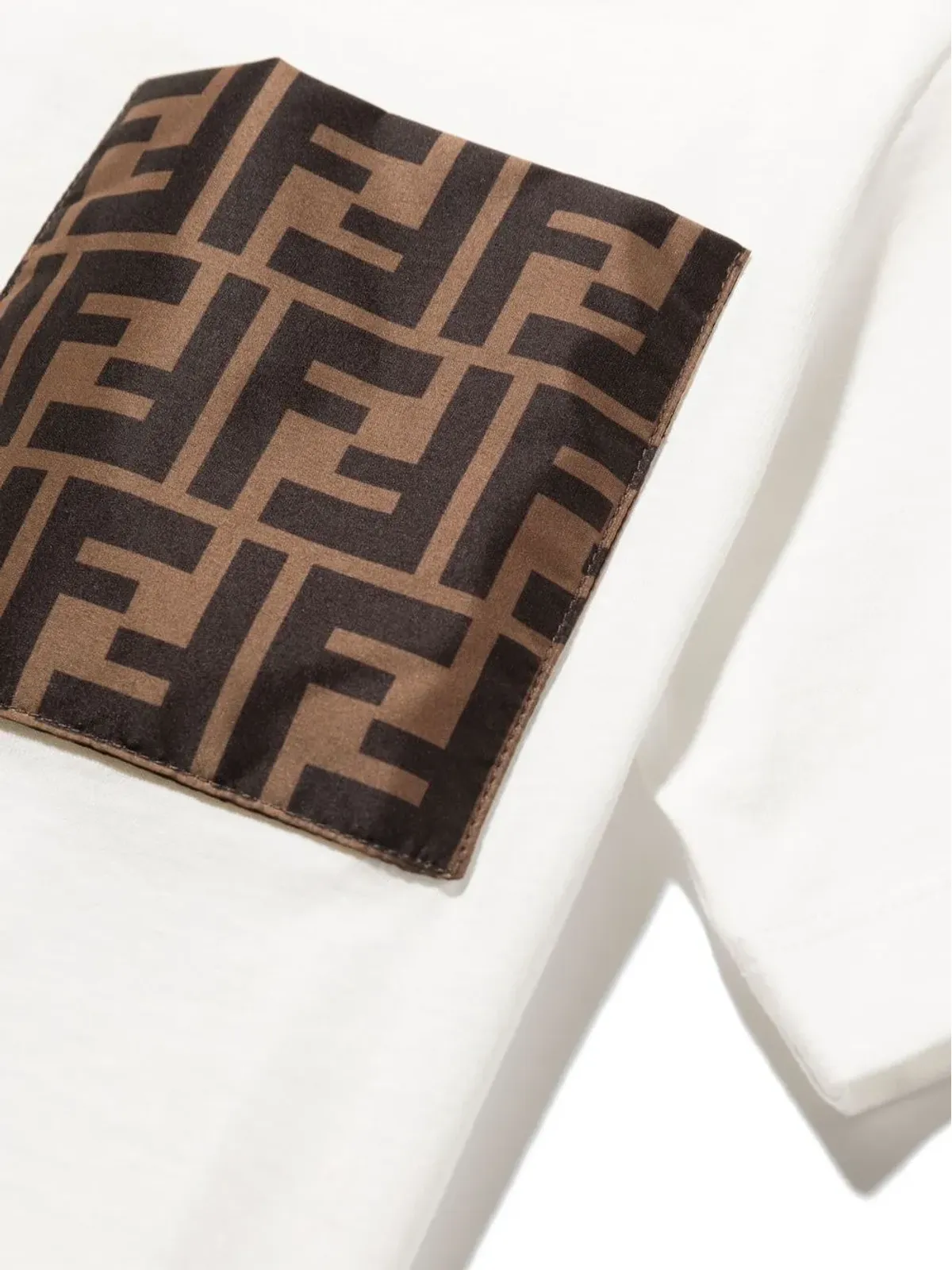 Fendi Kids コントラストパネルディテールのトップス - 画像3