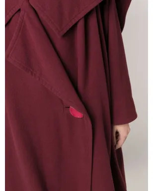 Issey Miyake Pre-Owned 1980年代オーバーサイズプリーツコート - レッド - サムネイル5