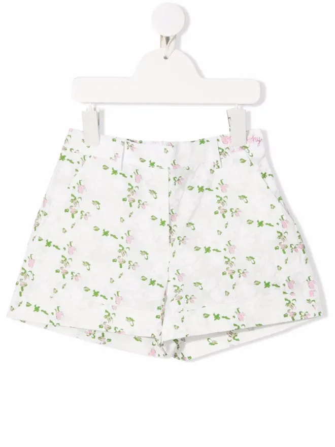 Philosophy Di Lorenzo Serafini Kids Philosophy Di Lorenzo Serafini Kids 花柄プリントのコットンショーツの商品画像