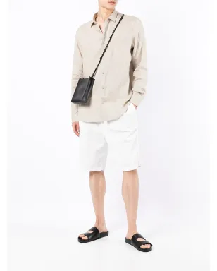 Armani Exchange リネン素材の長袖シャツ - グレー - サムネイル2