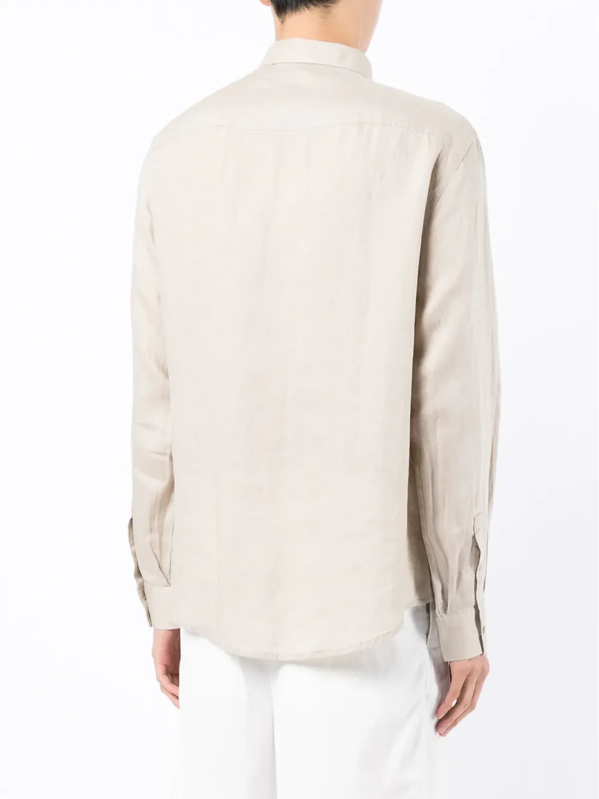 Armani Exchange リネン素材の長袖シャツ - グレー - 画像4
