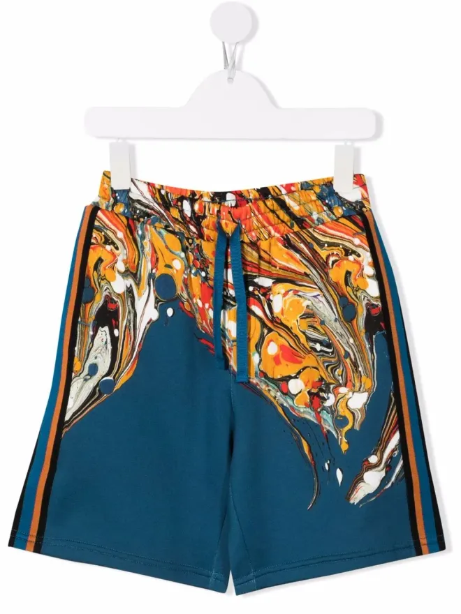 Dolce & Gabbana Kids Dolce & Gabbana Kids ペイントプリントショーツの商品画像