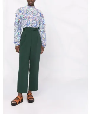 ISABEL MARANT Banessa アブストラクトプリント フリル ブラウス - サムネイル2
