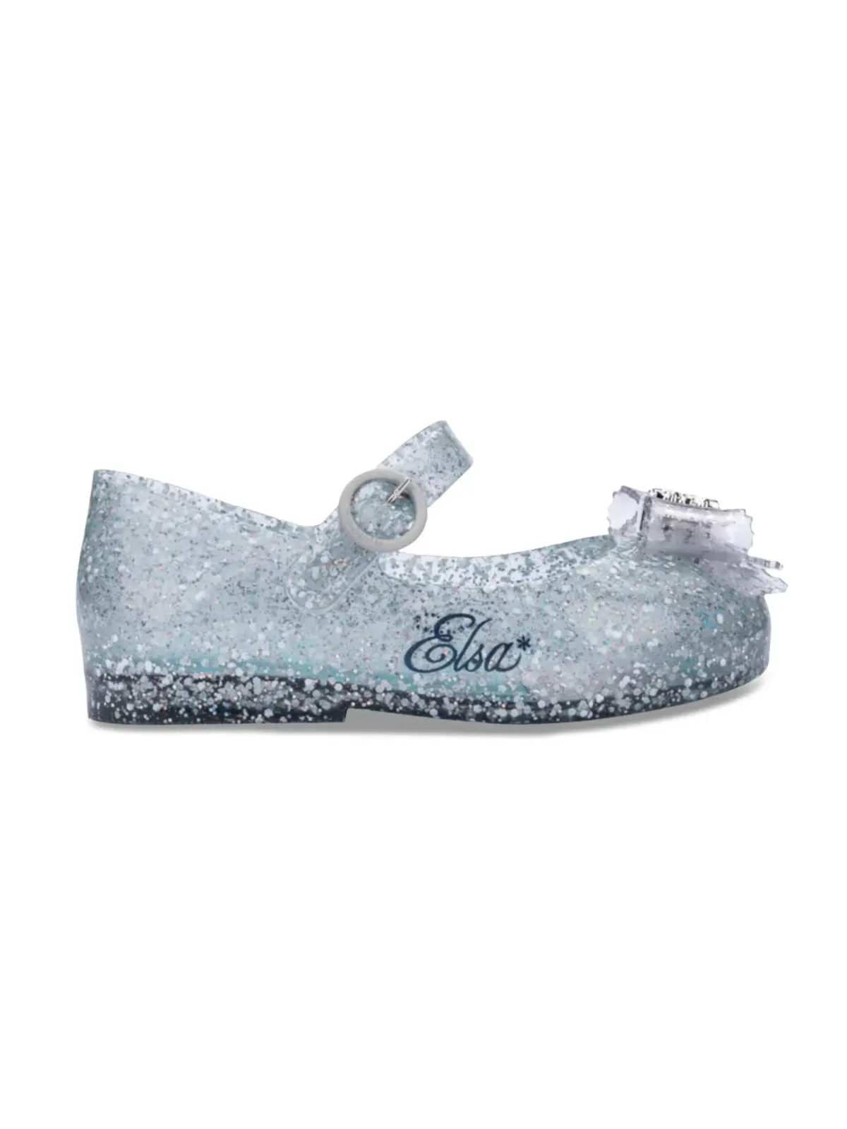 Mini Melissa エルサプリント グリッター バレリーナシューズ - ブルー - 画像2