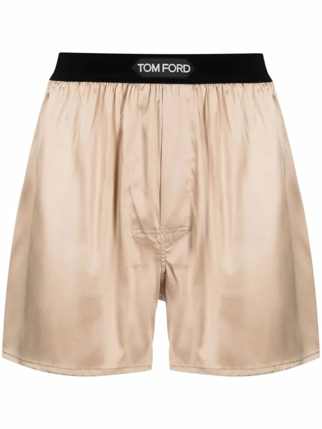 TOM FORD TOM FORD ロゴ入りウエスト シルク ボクサーの商品画像