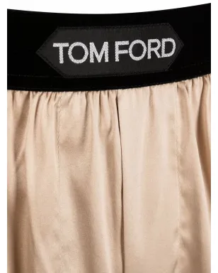 TOM FORD ロゴ入りウエスト シルク ボクサー - サムネイル3