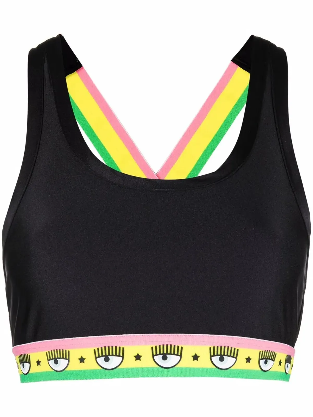 Chiara Ferragni Logomania クロップトップ - 画像1