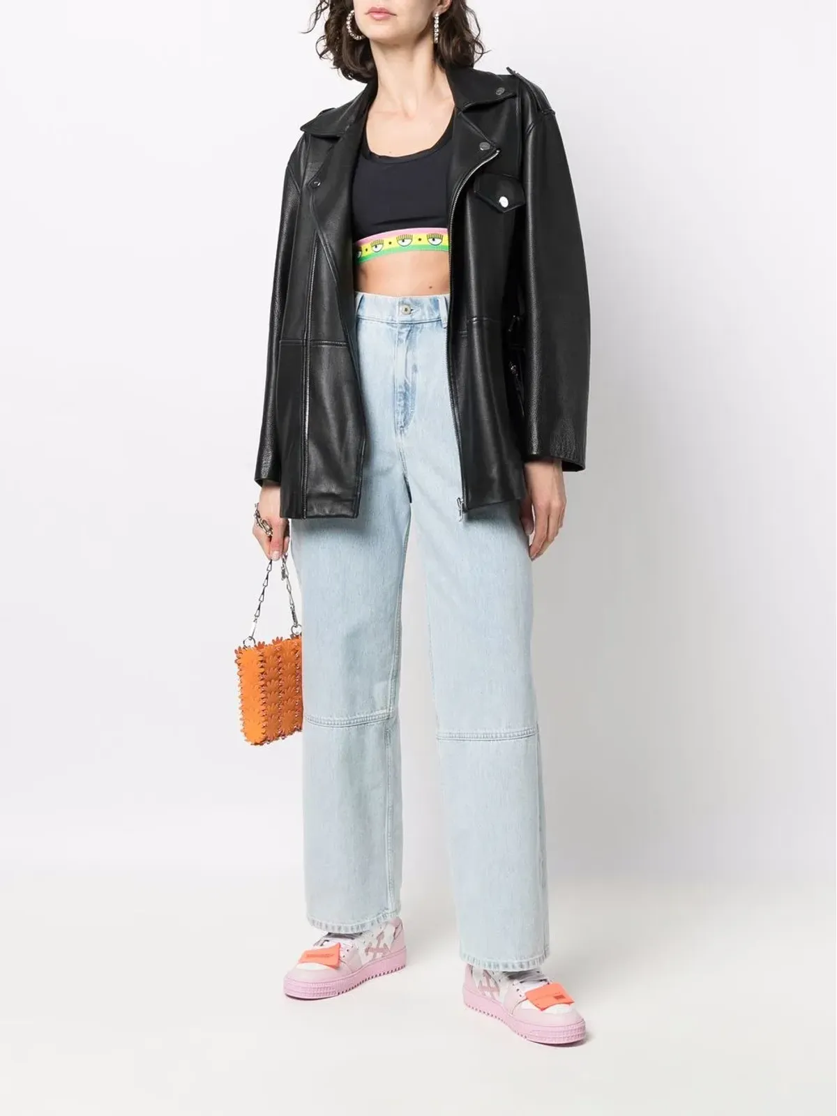 Chiara Ferragni Logomania クロップトップ - 画像2
