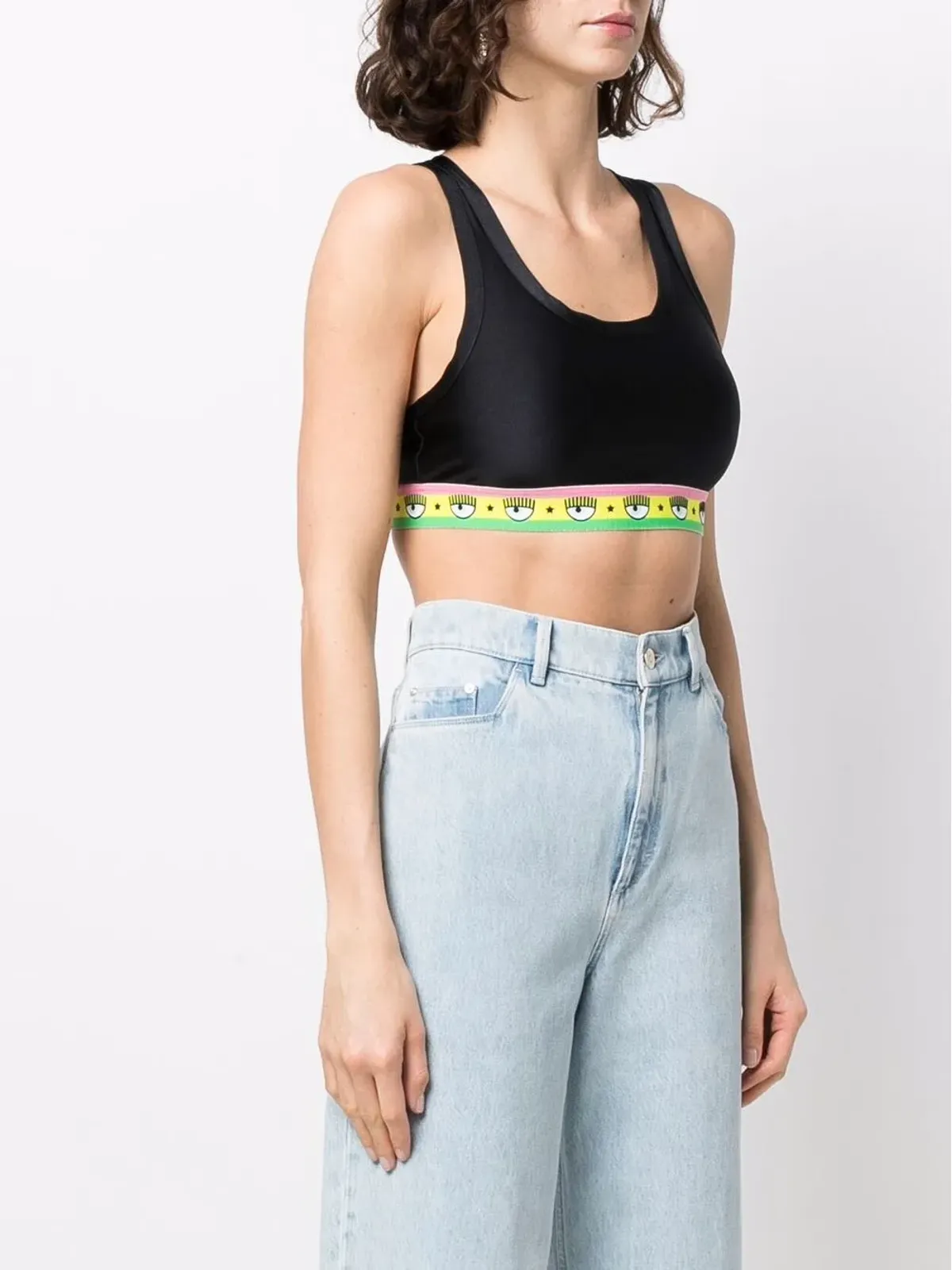 Chiara Ferragni Logomania クロップトップ - 画像3
