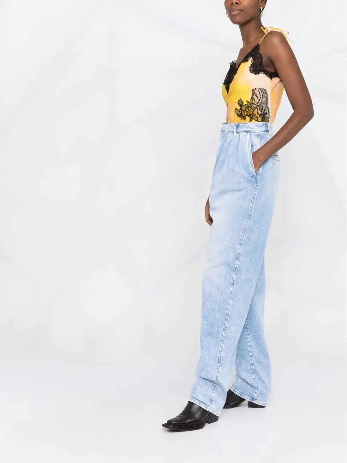 DSQUARED2 ハイウエスト ボックスジーンズ - 画像4