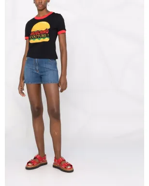 Moschino テディベアパッチ デニムショーツ - サムネイル2
