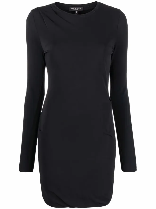Rag & Bone rag & bone Poppy T-shirt dress - Blackの商品画像