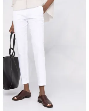 Fabiana Filippi ミッドライズ クロップドパンツ - White - サムネイル5
