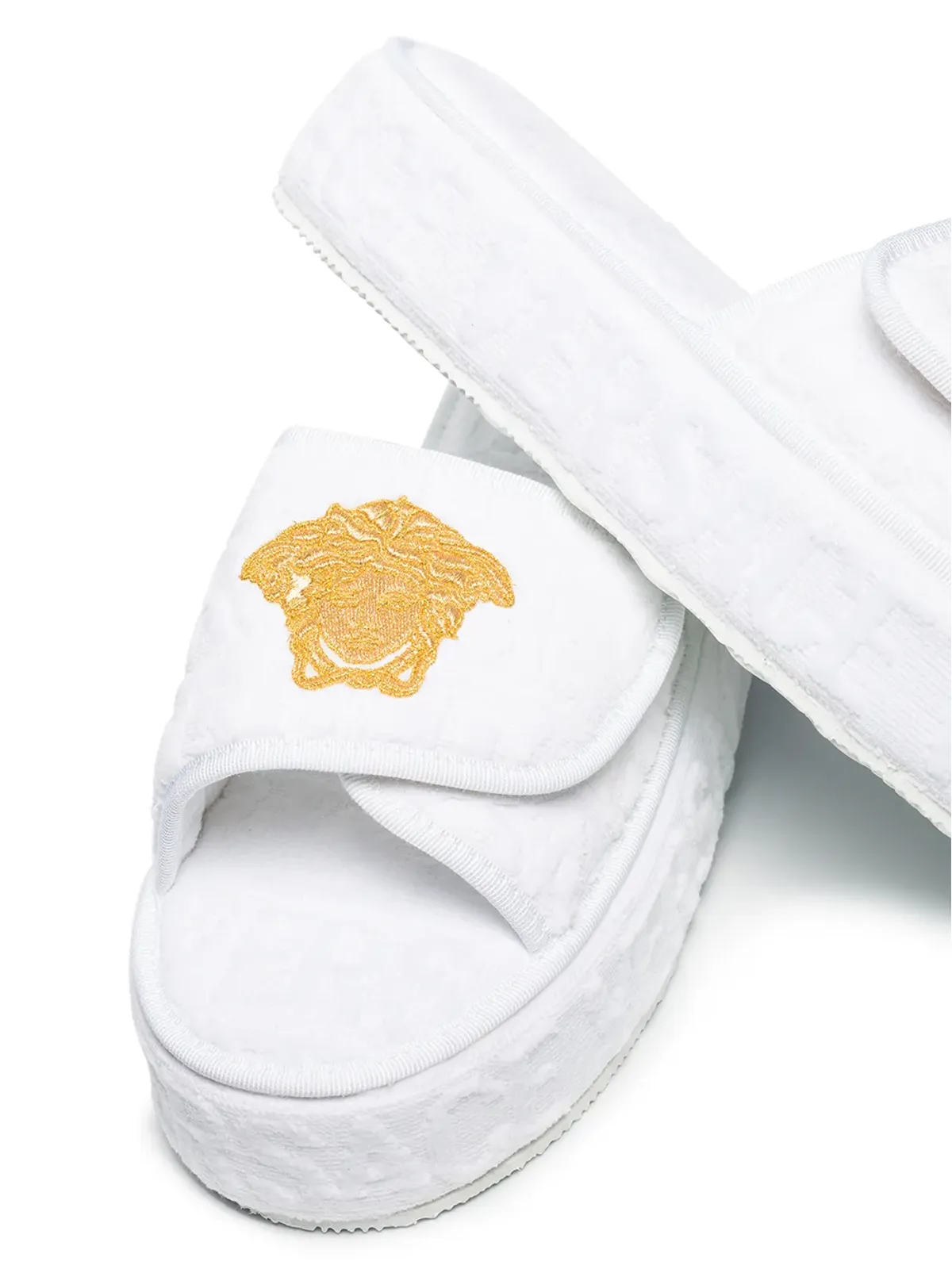 Versace Home メデューサヘッド プラットフォームスリッパ - 画像2