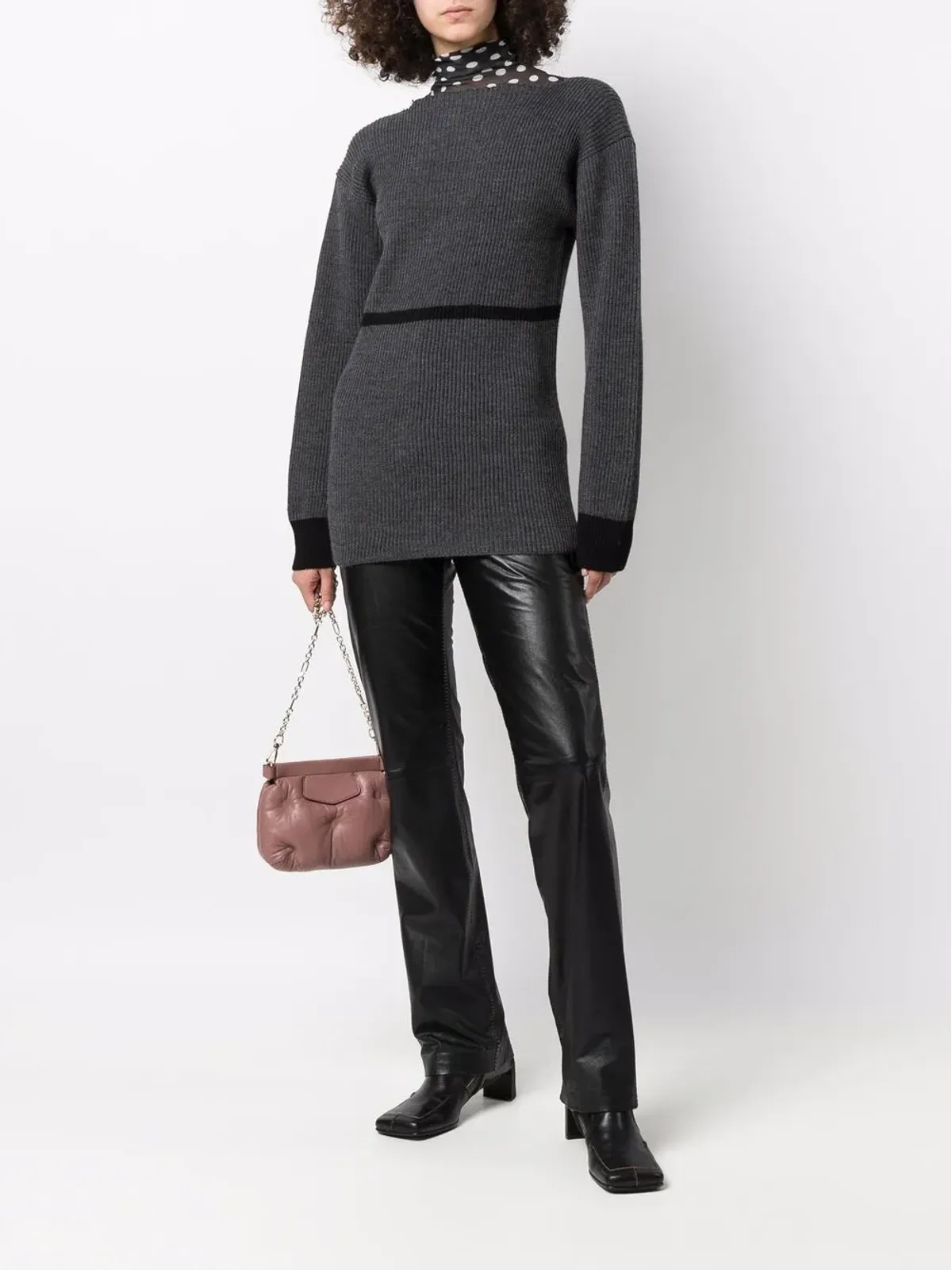 Maison Margiela リブ編みニット ジャンパー - 画像2