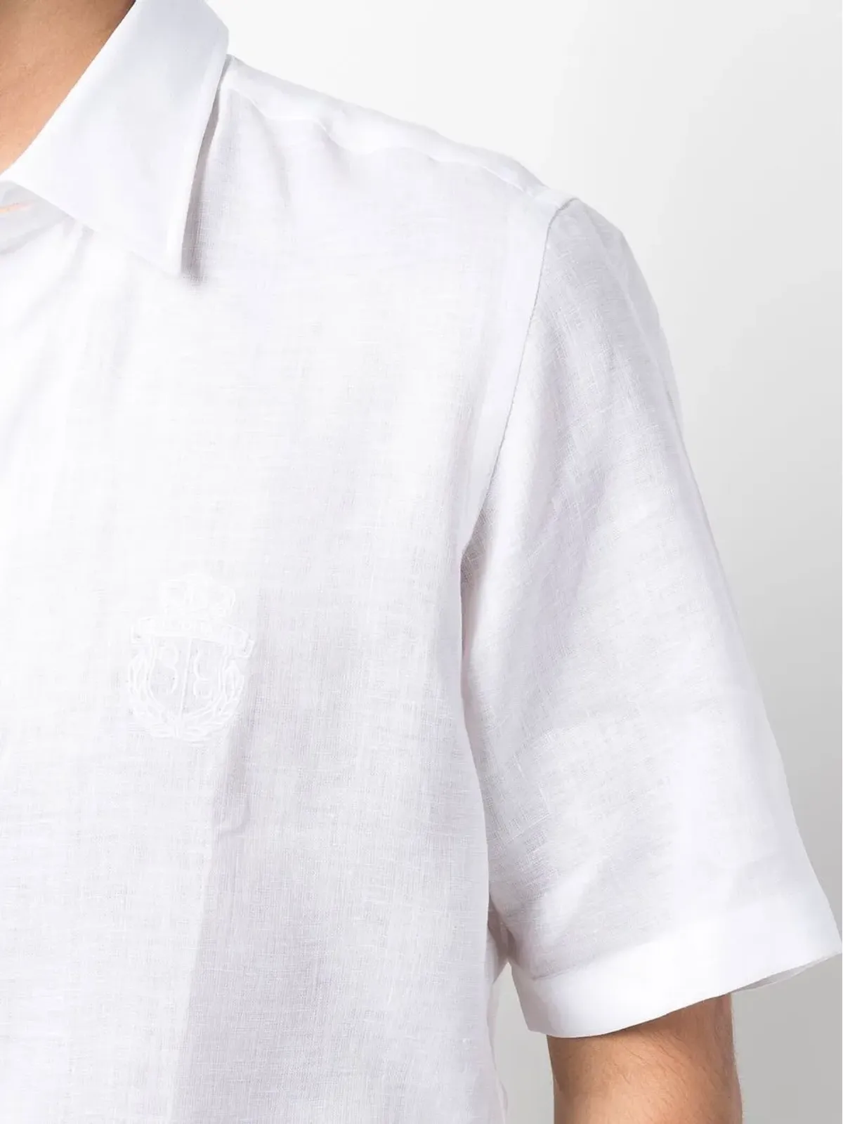 Billionaire crest-motif short-sleeved shirt - 画像5