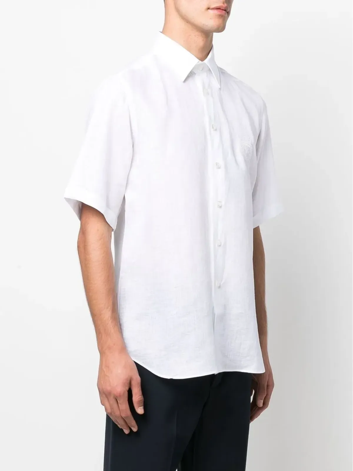 Billionaire crest-motif short-sleeved shirt - 画像3