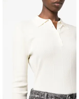 rag & bone ペイシー リブ編みポロトップ - サムネイル5