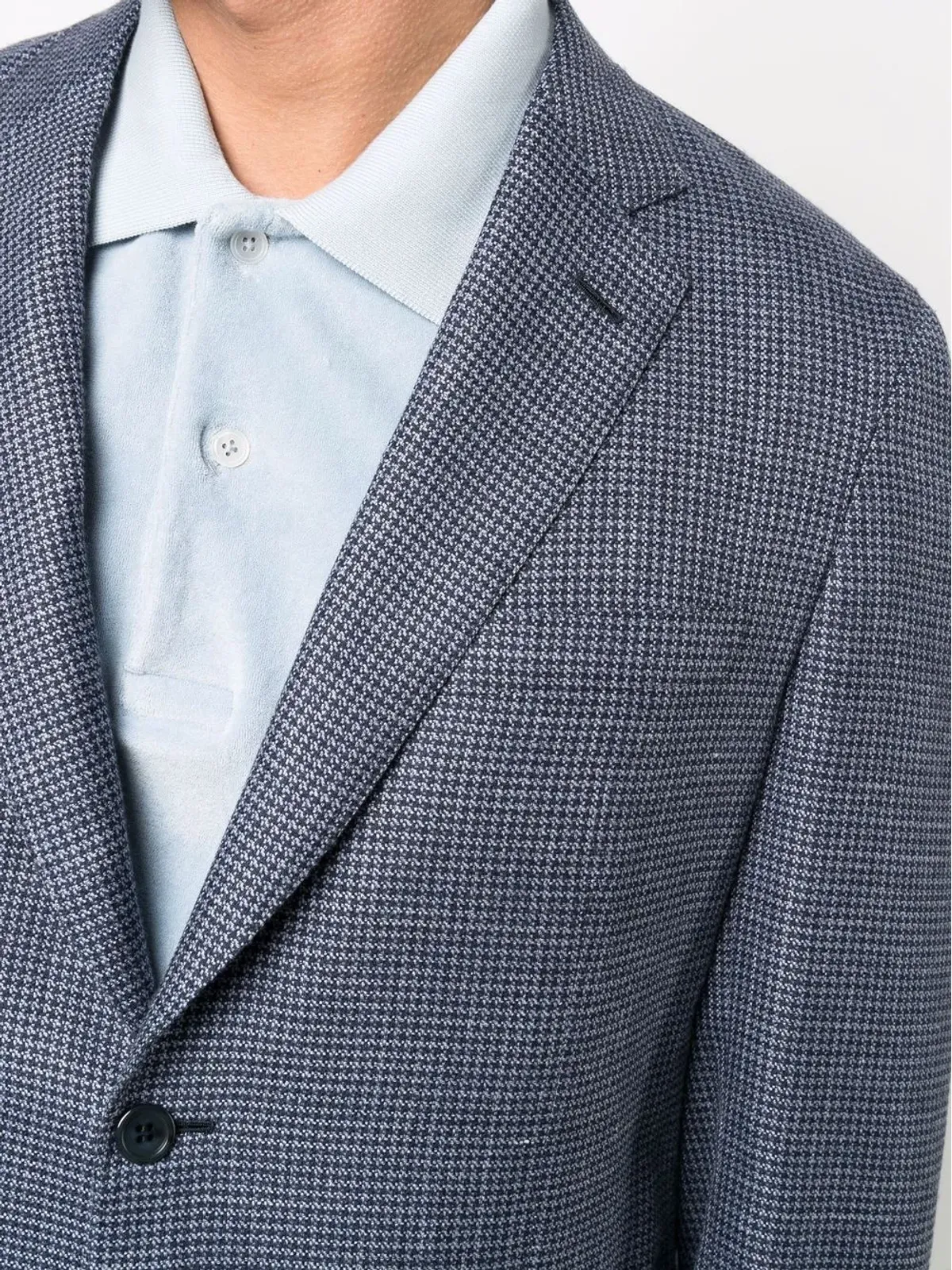 Brioni ハウンドトゥース柄 シングルブレスト ブレザー - 画像5