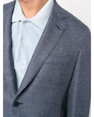 Brioni ハウンドトゥース柄 シングルブレスト ブレザー - サムネイル5
