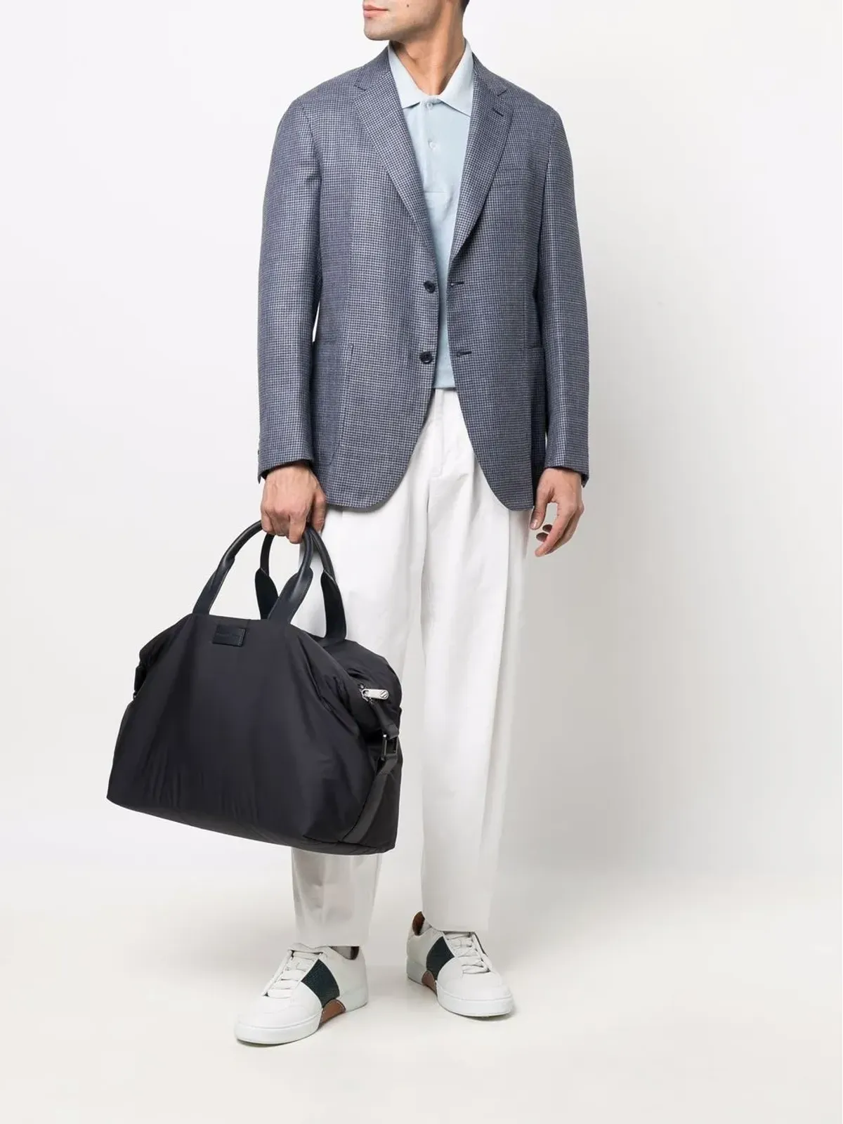 Brioni ハウンドトゥース柄 シングルブレスト ブレザー - 画像2