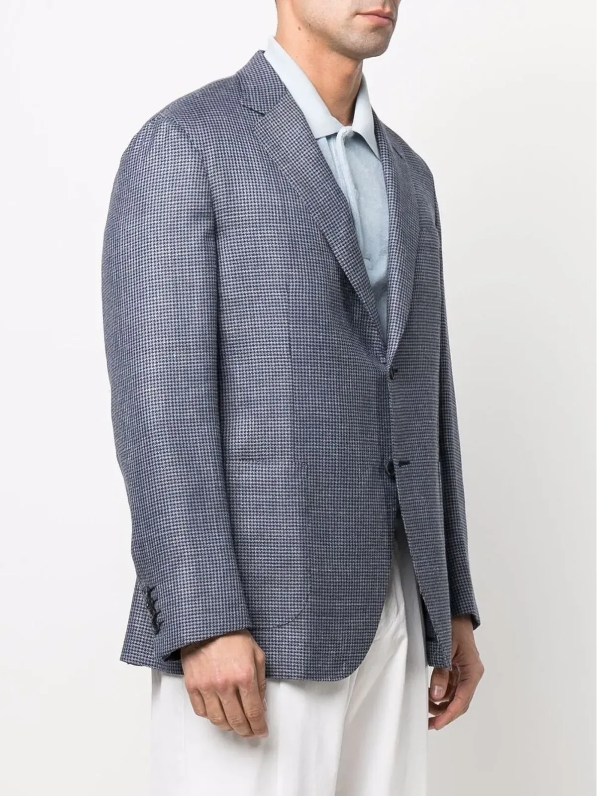 Brioni ハウンドトゥース柄 シングルブレスト ブレザー - 画像3