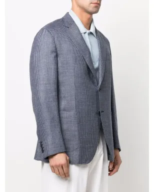 Brioni ハウンドトゥース柄 シングルブレスト ブレザー - サムネイル3