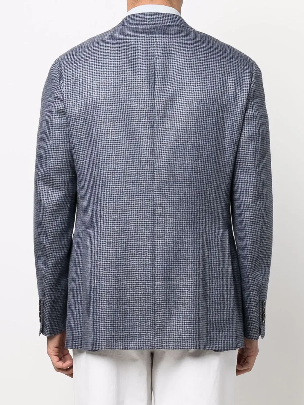 Brioni ハウンドトゥース柄 シングルブレスト ブレザー - 画像4