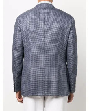 Brioni ハウンドトゥース柄 シングルブレスト ブレザー - サムネイル4