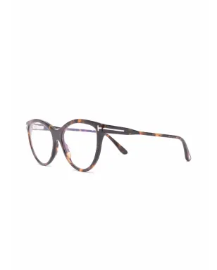 TOM FORD Eyewear 着脱式フレーム キャットアイメガネ - ブラウン - サムネイル3