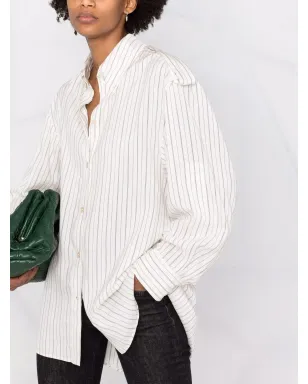 ISABEL MARANT ピンストライプ柄ボタン留めシャツ - サムネイル5