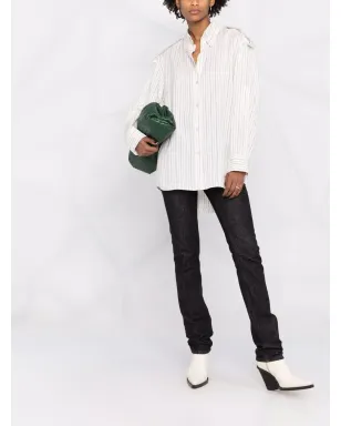 ISABEL MARANT ピンストライプ柄ボタン留めシャツ - サムネイル2