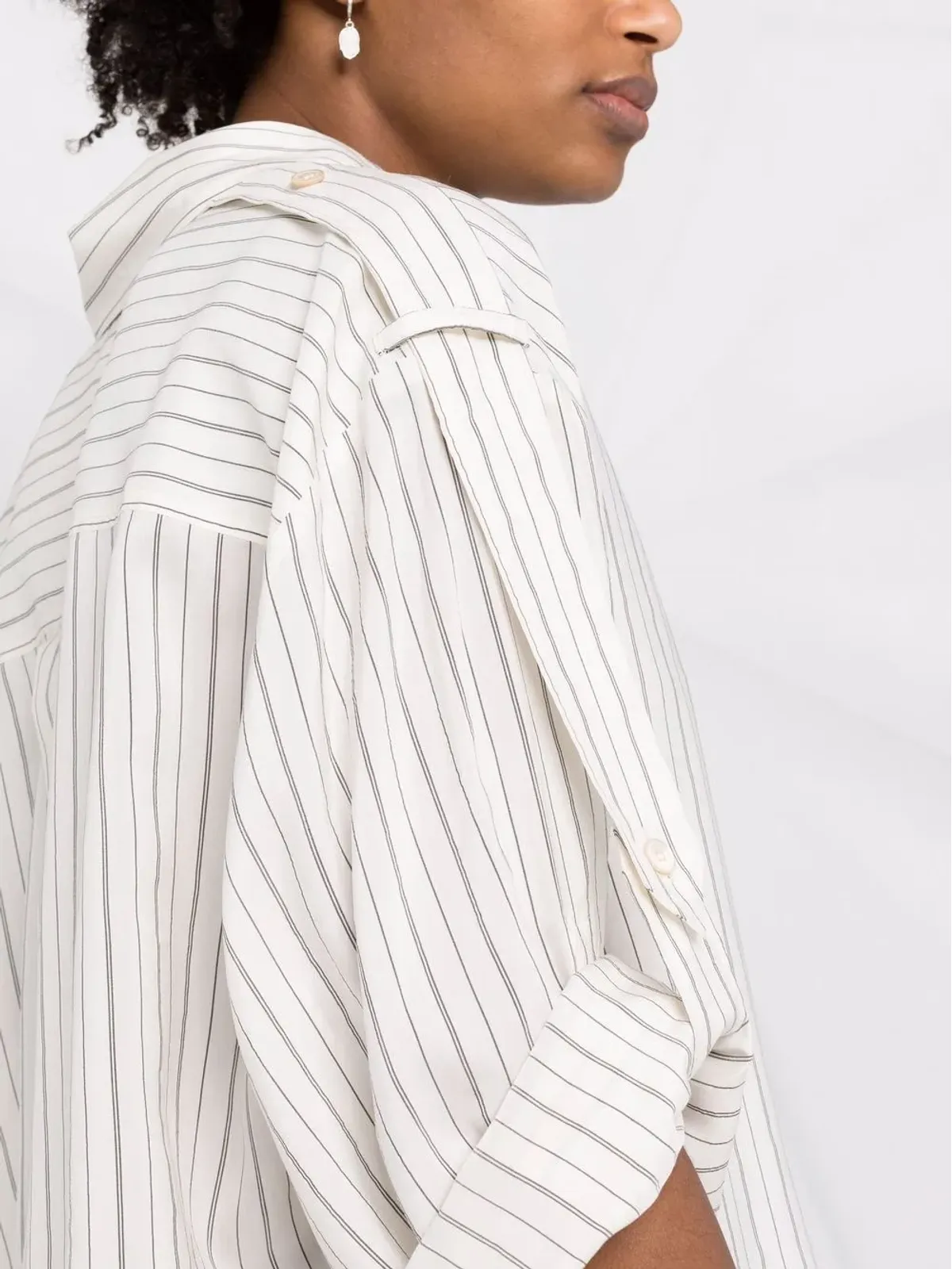 ISABEL MARANT ピンストライプ柄ボタン留めシャツ - 画像3