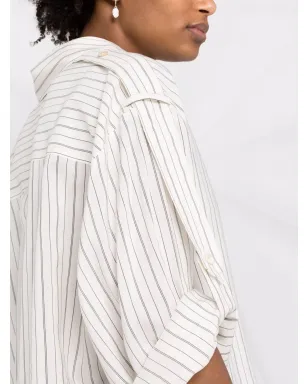 ISABEL MARANT ピンストライプ柄ボタン留めシャツ - サムネイル3