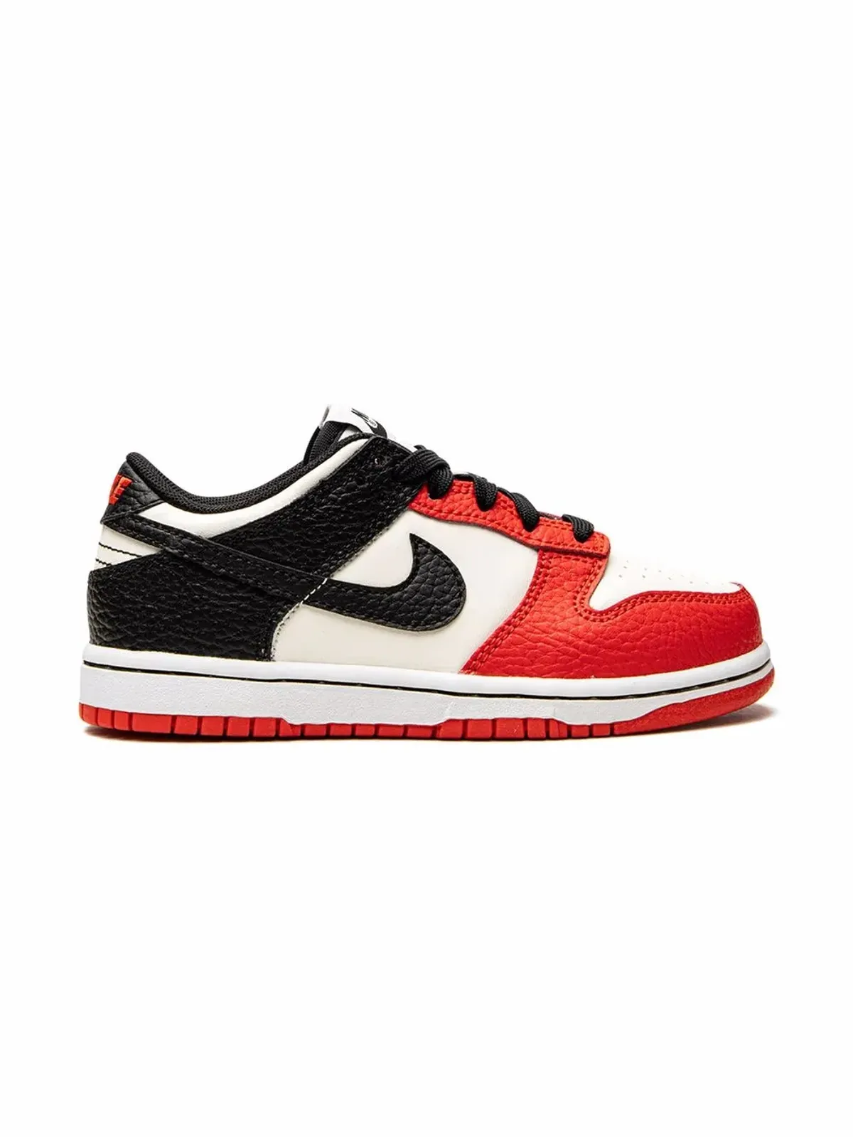 Nike Kids Dunk Low NBA Chicago Bulls スニーカー - White - 画像2