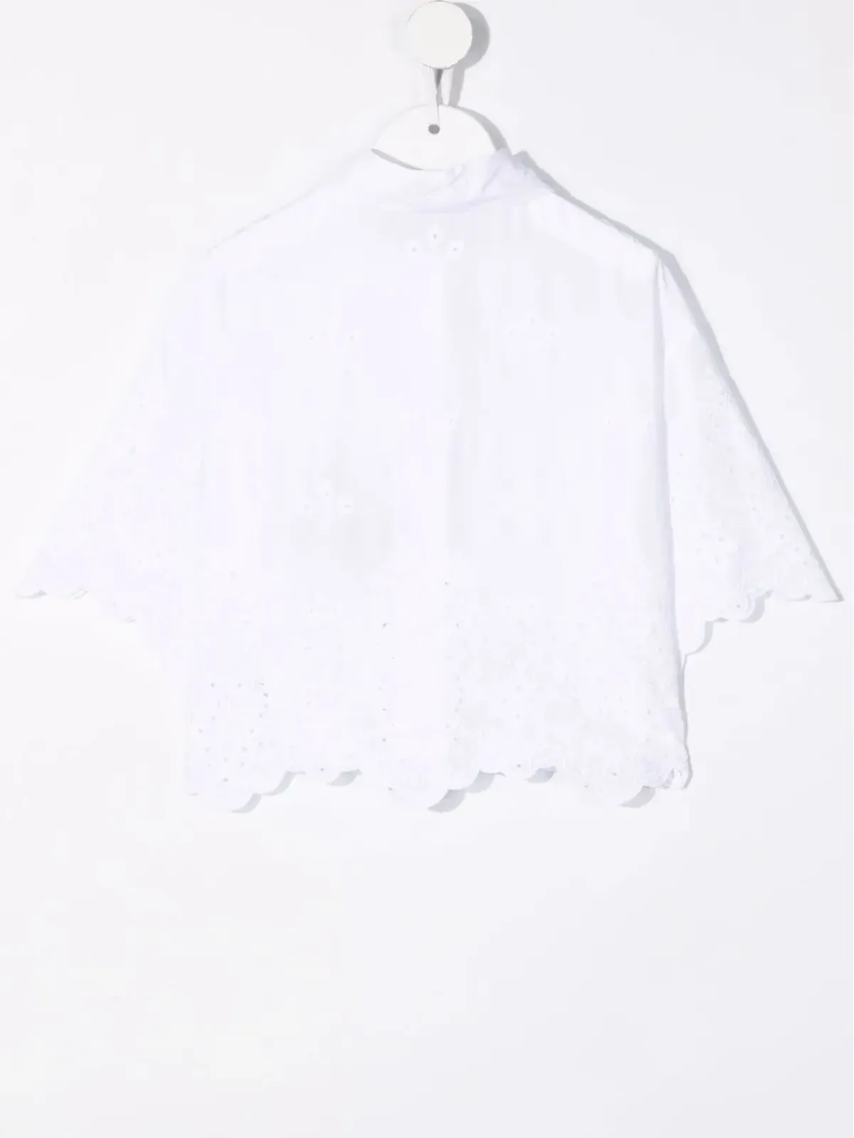 Dolce & Gabbana Kids レーストリム刺繍シャツ - 画像2