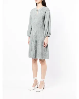 CHANEL ビンテージ リュシュニットドレス - グレー - サムネイル3