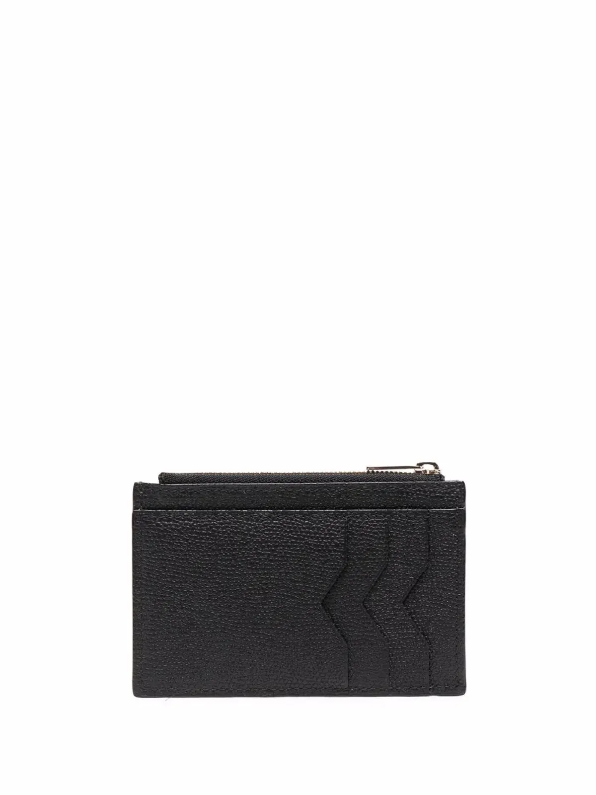 Valextra zip-up leather wallet - Black - 画像2