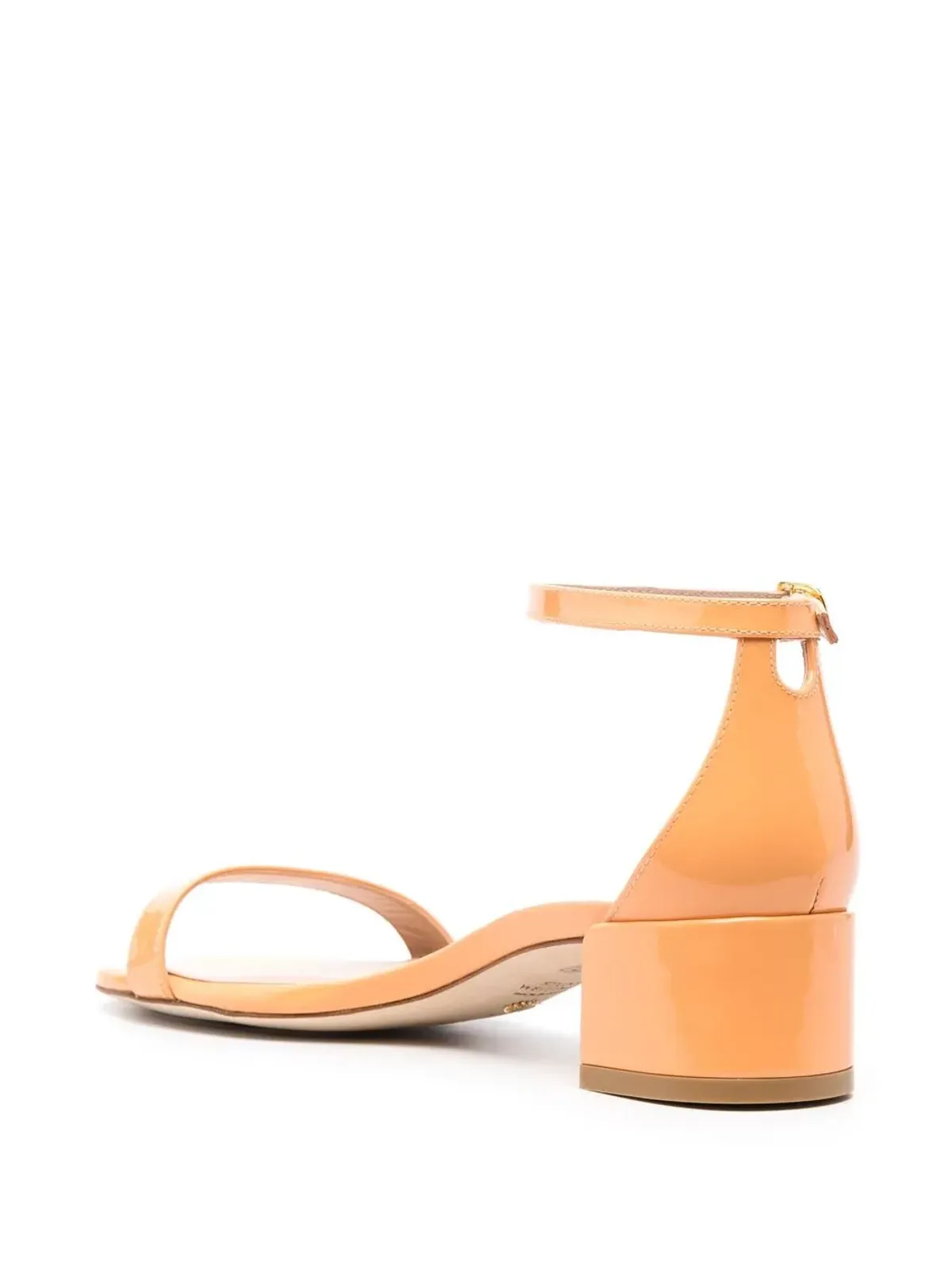 Stuart Weitzman ヌディストカーブ・パテントサンダル - オレンジ - 画像3