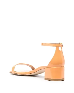 Stuart Weitzman ヌディストカーブ・パテントサンダル - オレンジ - サムネイル3