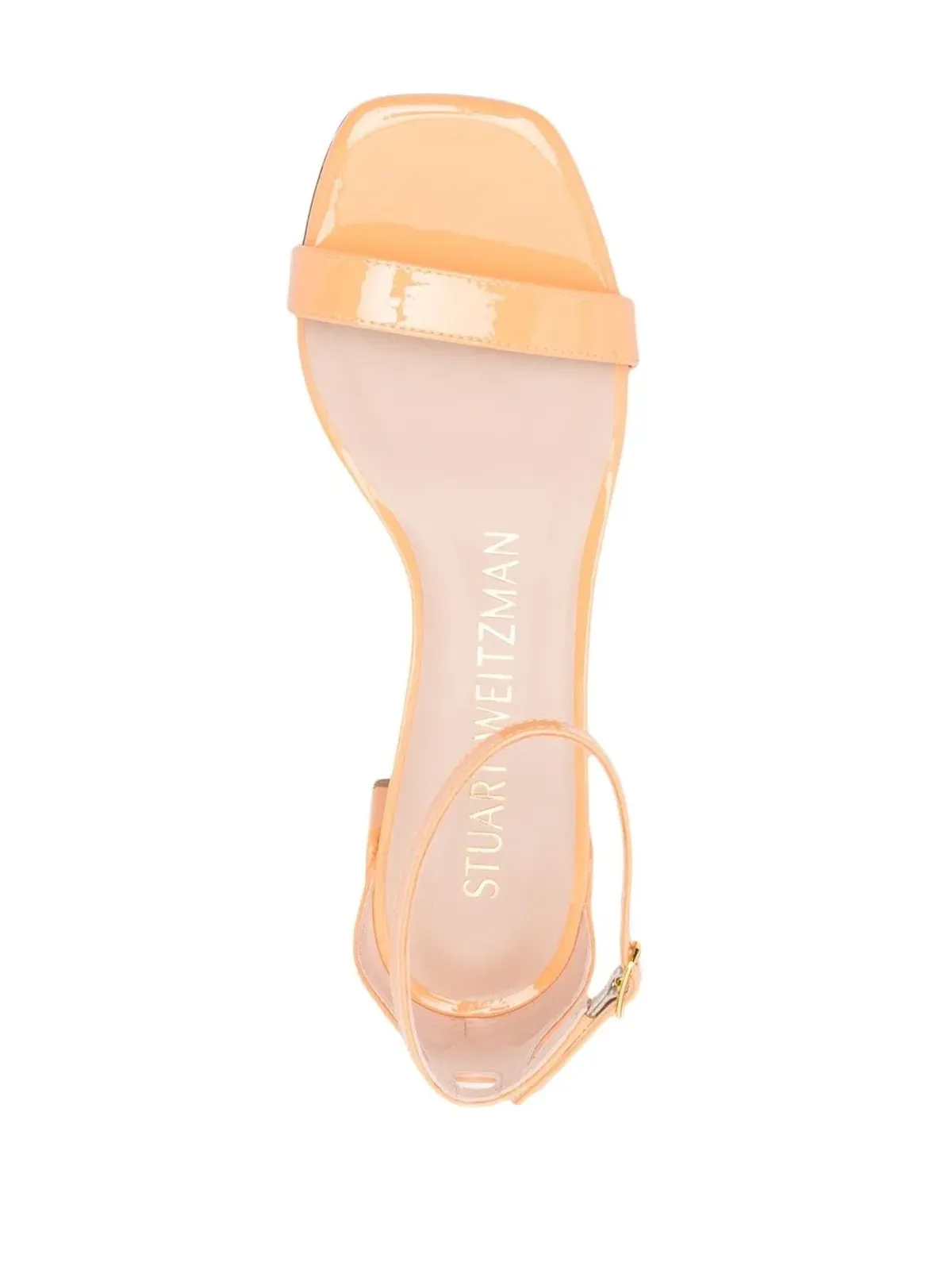 Stuart Weitzman ヌディストカーブ・パテントサンダル - オレンジ - 画像4