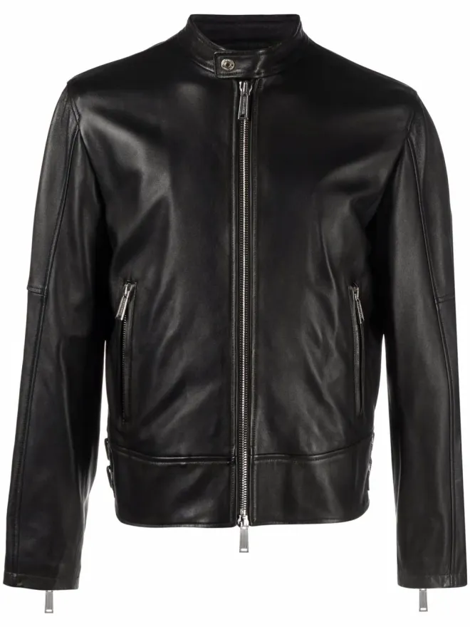 Dsquared2 DSQUARED2 レザー バイカージャケットの商品画像
