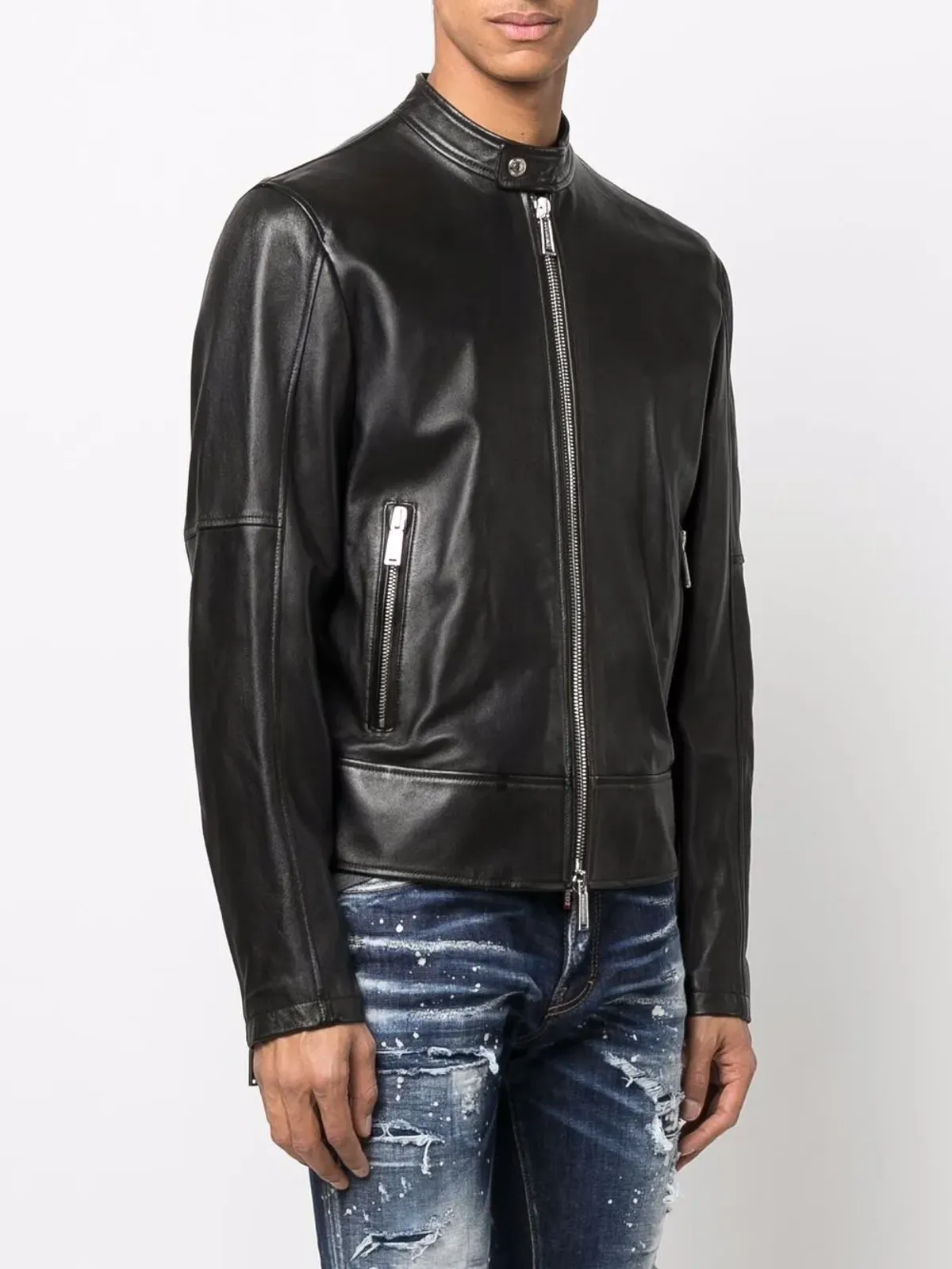 DSQUARED2 レザー バイカージャケット - 画像3