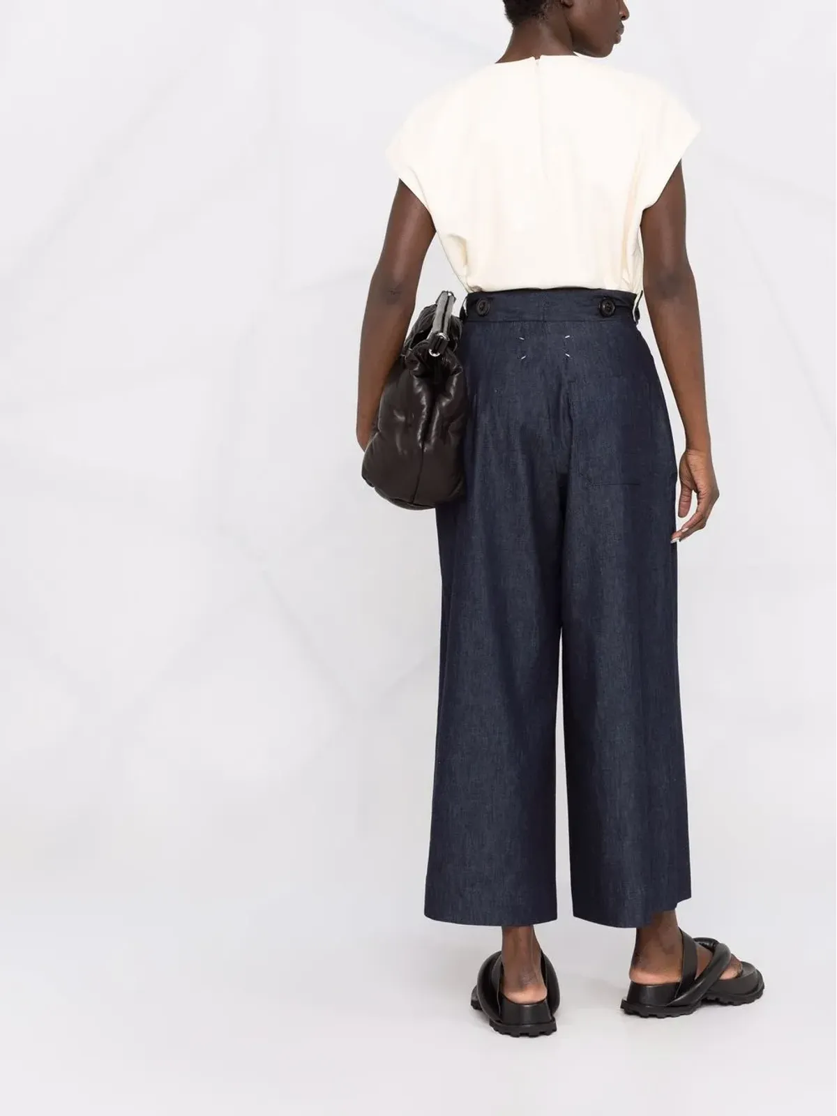 Maison Margiela ワイドレッグデニムパンツ - 画像4