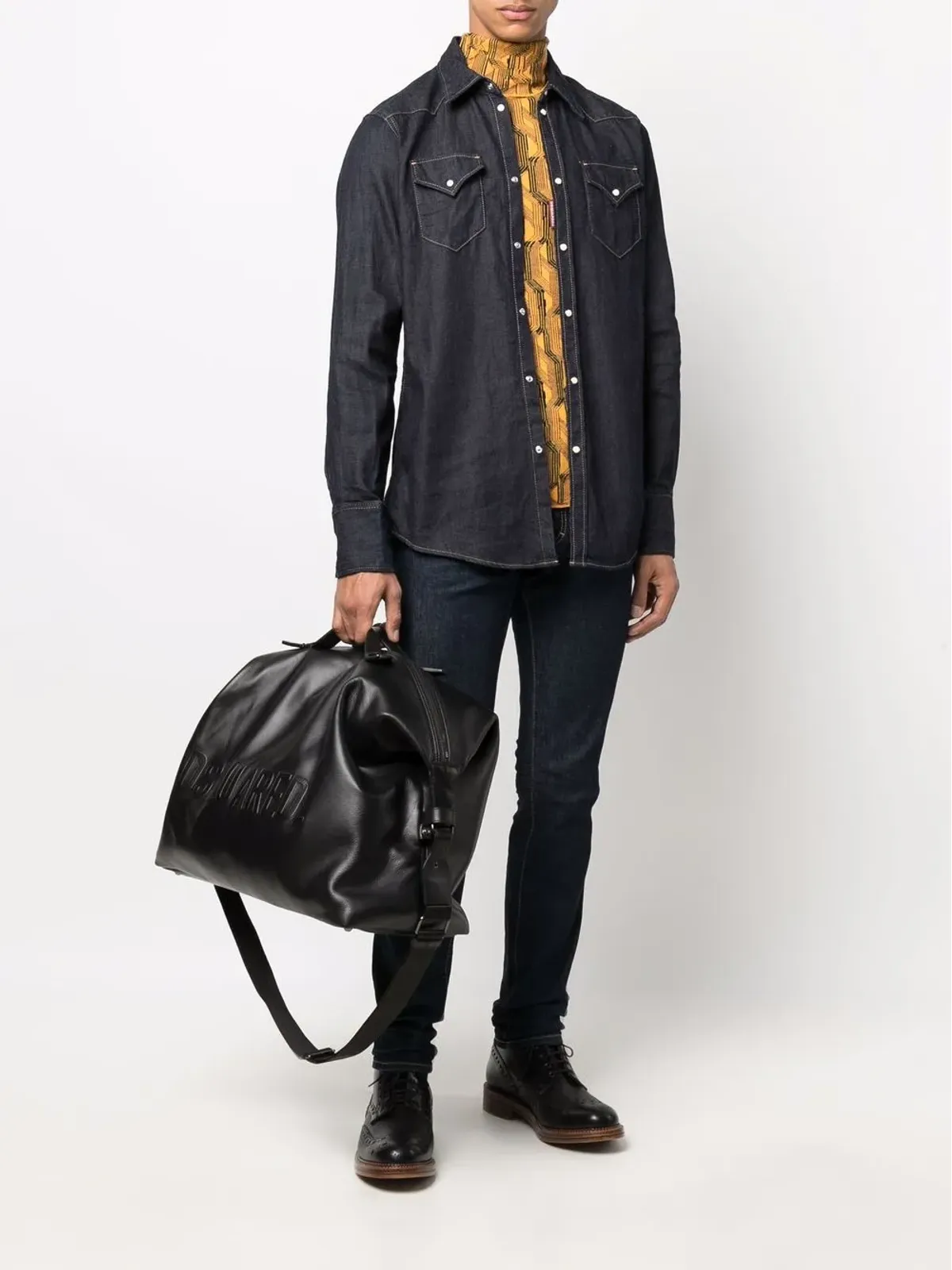 DSQUARED2 ダークウォッシュデニムシャツ - 画像2
