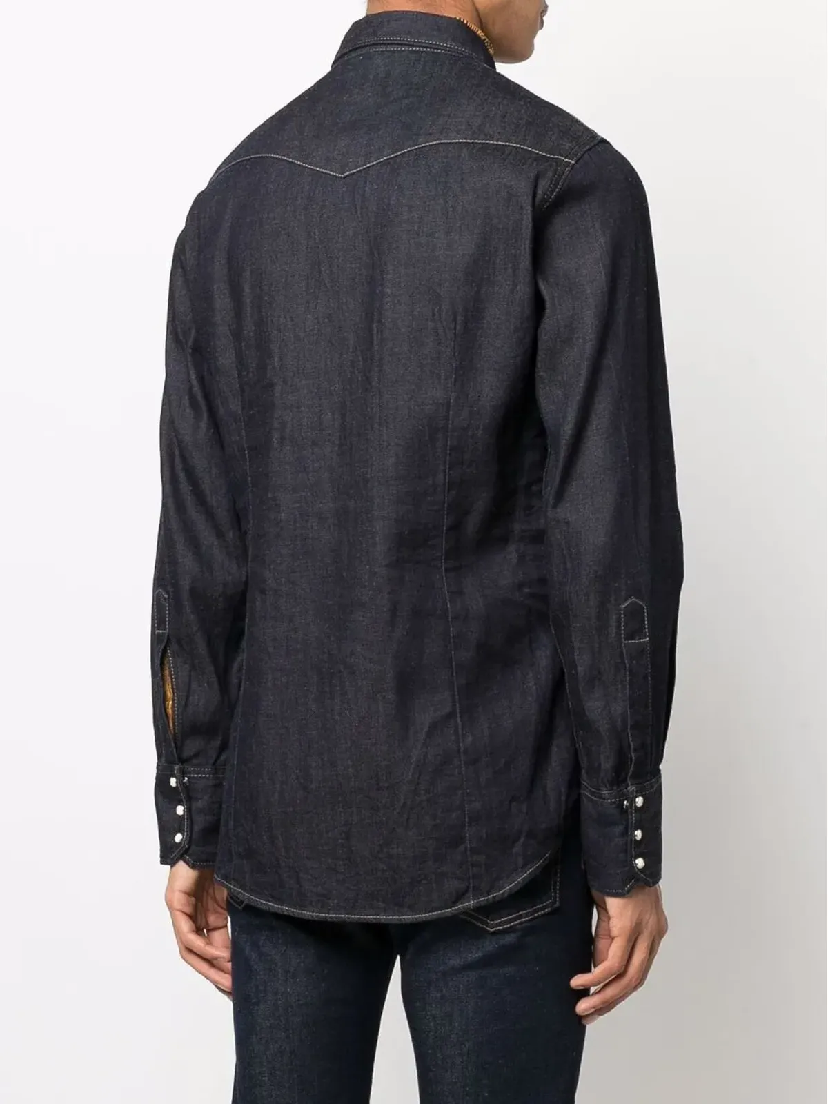 DSQUARED2 ダークウォッシュデニムシャツ - 画像4