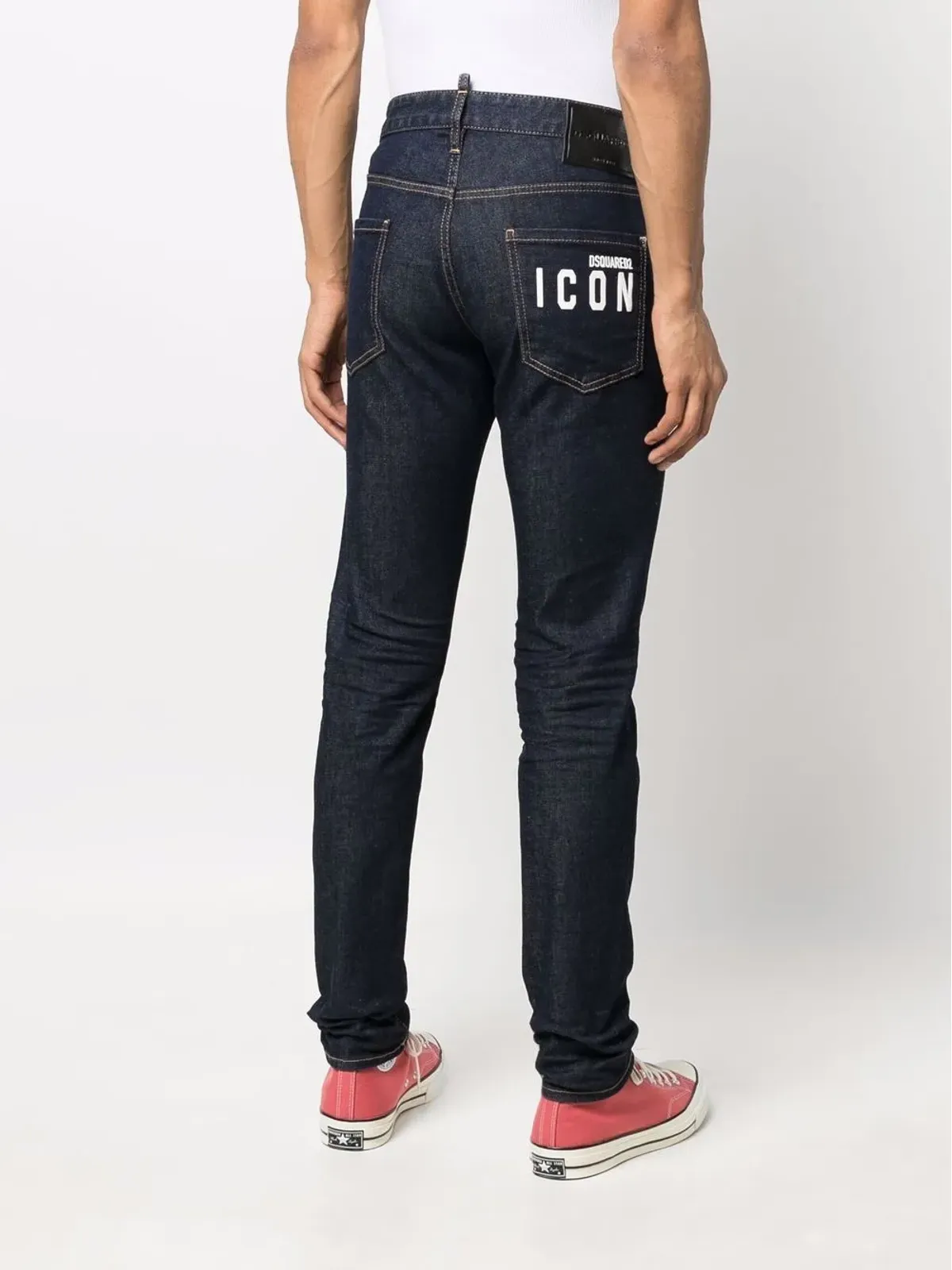 DSQUARED2 アイコンロゴストレートレッグジーンズ - 画像4