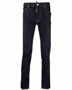 DSQUARED2 ロゴプリント スリムフィット ジーンズ - ブルー - サムネイル1